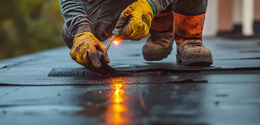 EPDM Roof Repair Tape Application in Naperville