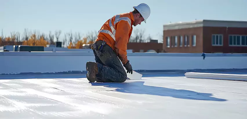 Flat Roof Drain Installation in Naperville