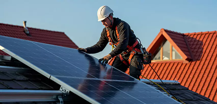 Solar Panels on Steel Roof Installation in Naperville